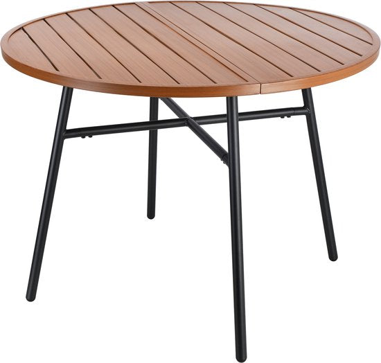 VDD – Gartentisch – Tisch für den Außenbereich – Runder Tisch – Aluminium – 100 x 73,5 cm