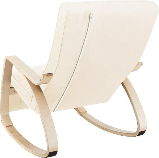 tectake - Schaukelstuhl Onda Sessel - beige - 403527