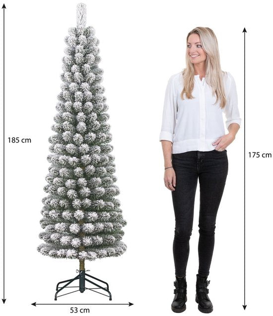 Black Box Trees Charlton – Schmaler Kunstweihnachtsbaum – H 185 x Ø 53 cm – Grün