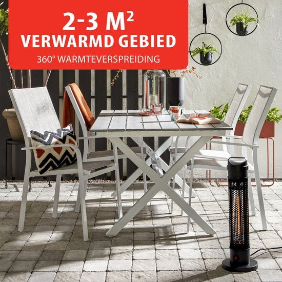 alpina Heater Terrassenstrahler - Infrarotheizung - IP44 Spritzwassergeschützt - 800W