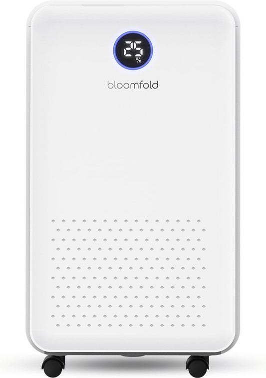 Bloomfold Luftentfeuchter - 16L pro Tag - inkl. Wasch-Trocken-Funktion - geeignet für Wohnzimmer, Schlafzimmer, Keller & Badezimmer - Luftentfeuchter - Weiß
