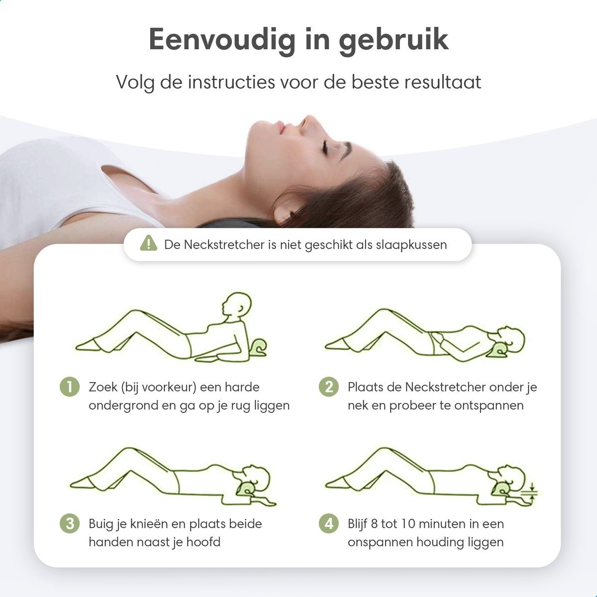 Lifeproducts Nackentrainer - Massagekissen - Nackenmassagegerät - Shiatsu-Massagekissen - Kissen für Nackenschmerzen - Nackentrainer - Grau