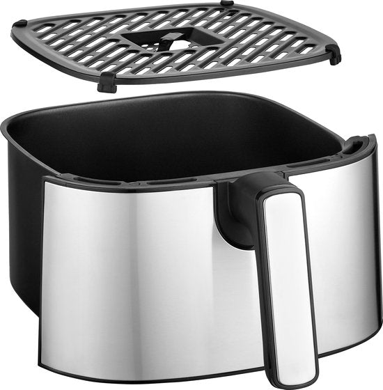 Tomado TAF5401S - Airfryer - 5,4 Liter Fassungsvermögen - Heißluftfritteuse - Digitales Display - 800 Gramm Pommes frites - Schwarz/RVS