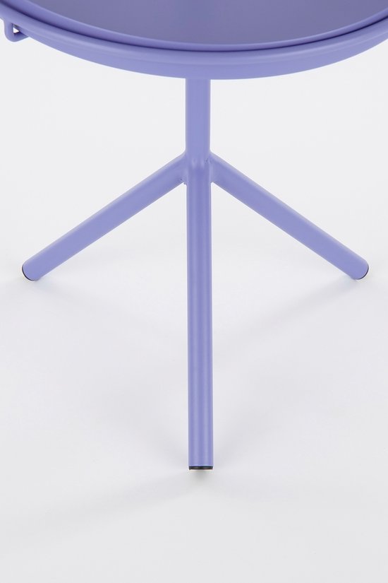 Mica Decorations Aston Beistelltisch mit abnehmbarem Tablett - H42 x Ø31 cm - Metall - Flieder