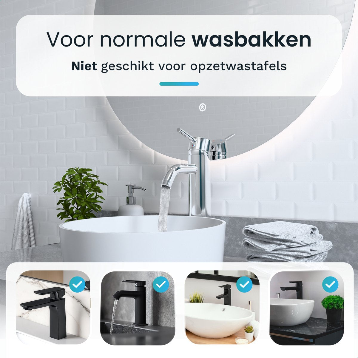 Mirlux Waschtischarmatur Chrom 29,5 x 17,2 x 5 cm - Badarmatur Kalt- und Warmwasser - Waschtischarmatur/WC-Armatur