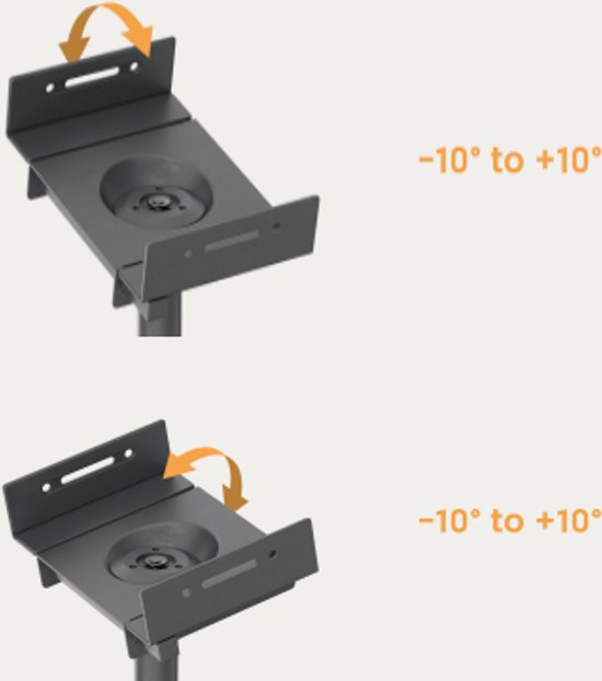 Lautsprecher-Wandhalterung universal - Wandmontage Lautsprecher - Lautsprecher-Wandhalterung - Wandmontage Lautsprecher - drehbar drehbar schwenkbar - 25 kg belastbar - 2er Set