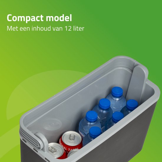 Bo-Camp - Autokühlbox - Arktis - Grau - Polyethylen - 12 Volt - 12 Liter
