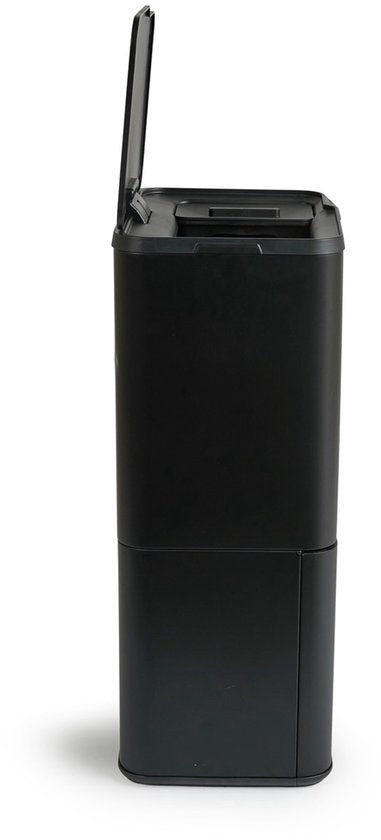Umuzi Cleaning - Recyclingeimer 63L - Abfalleimer - Sensor - 30.5x41x78cm - Matt Schwarz