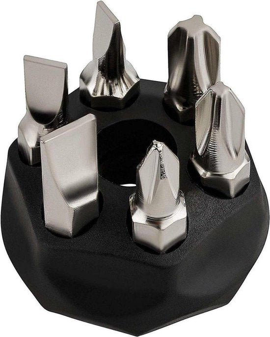 Kinzo Multibit-Schraubendreher - Multi-Schraubendreher - mit Bits und Steckschlüsselsatz - Teleskopmagnet - 20-teilig