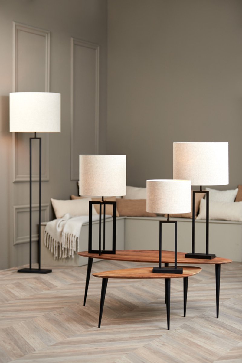 Licht & Wohnen - Lampenschirm LIVIGNO - Ø35x30cm - Braun