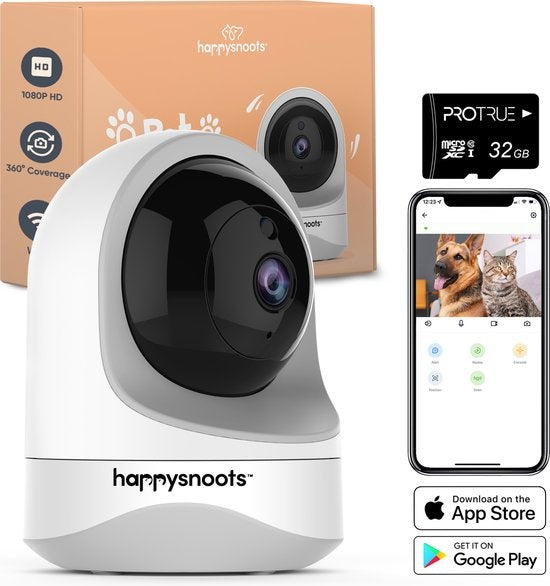 1080P Haustierkamera mit App - 360Â° Hundekamera - Hundekamera - Haustier / Haustierkamera - Für Hund / Hund / Katze / Haustiere