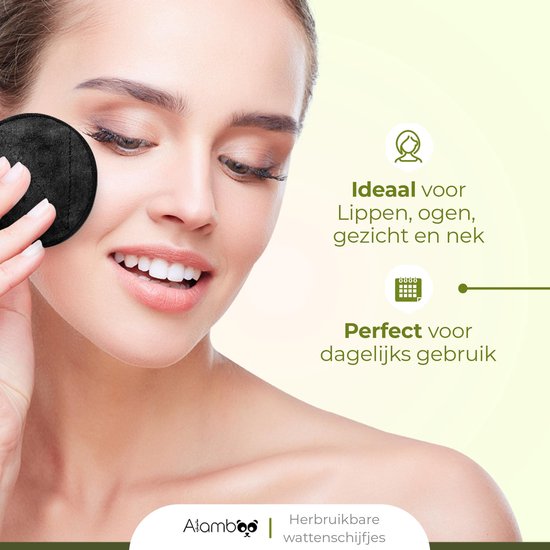 12 Stück wiederverwendbare Baumwollpads - Waschbare weiche Baumwollpads - Nachhaltig & Bio - Inklusive Wäschesack