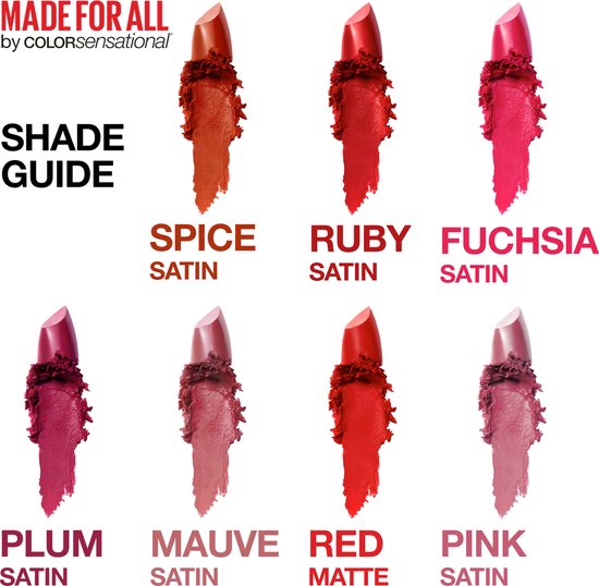 Maybelline Color Sensational Made For All Lippenstift – 373 Mauve For Me – Nude – Glänzend