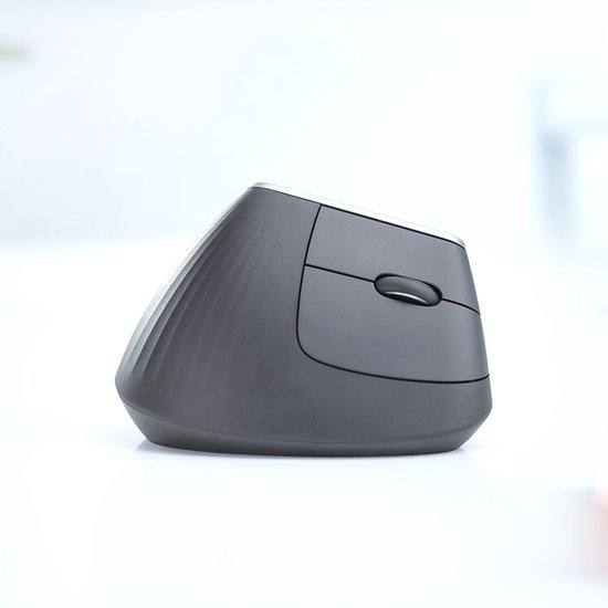 Logitech MX Vertical – Kabellose ergonomische Maus – Grau