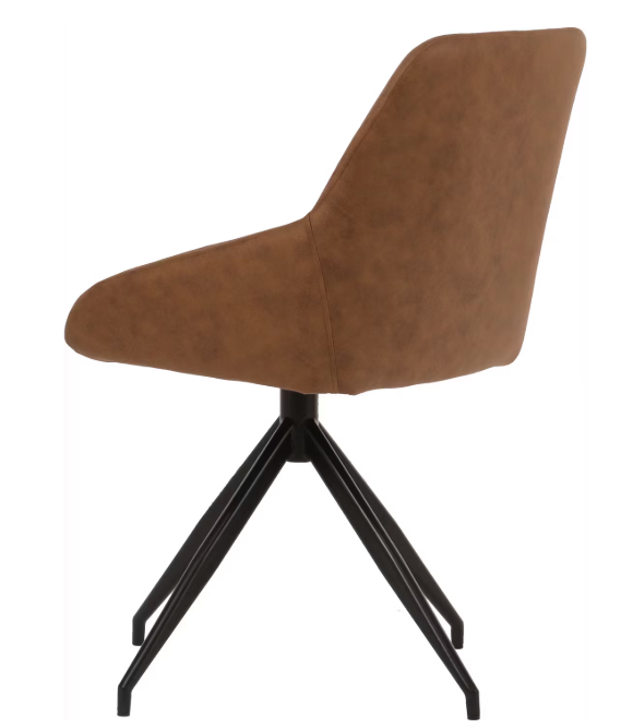 Dutchbone Esszimmerstuhl Laurel Champagne - 60x51x85 cm - Drehbar 360° - Braun