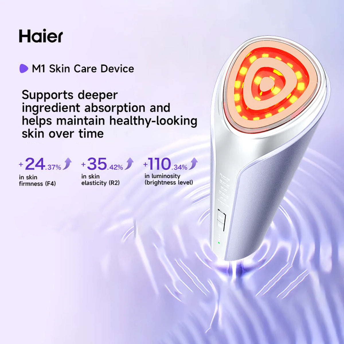 Haier M1 Superconducting Tower HYU1-M1MAX Gesichtspflegegerät – EMS & Wärmetherapie – Lila