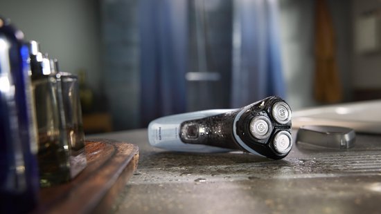 Philips Shaver 3000X X3003/00 – Nass- und Trockenrasur – Rasierer für Männer – Mit Trimmer – Blau