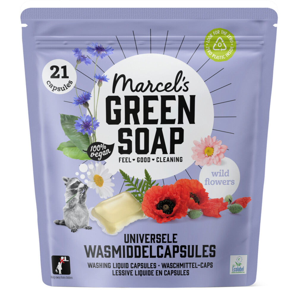 Marcel's Green Soap Laundry Capsules Wild Flowers - 21 Kapseln - umweltfreundlich & vegan