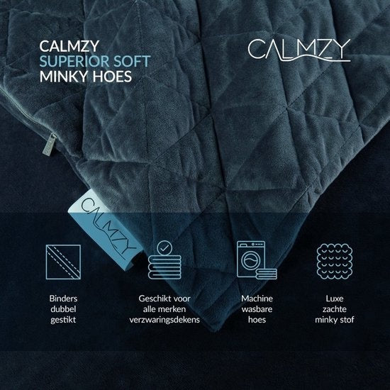Calmzy Superior Soft - Bettbezug - Deckenbezug - 150 x 200 cm - Superweich - Komfortabel - Holzkohle