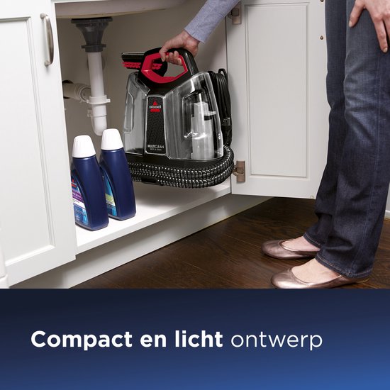 BISSELL MultiClean Spot & Stain Tragbarer Fleckenreiniger – Mit HeatWave-Technologie und 4 Aufsätzen – Teppichreiniger für Sofa, Auto und Matratze - Teppichreiniger – extra langer 2,2 m Schlauch – Reinigungsgerät – Polsterreiniger – 4720M