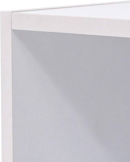 Woltu Bücherregal acht Fächer - 60 x 121 x 29,5 cm - MDF weiß - modular - modern