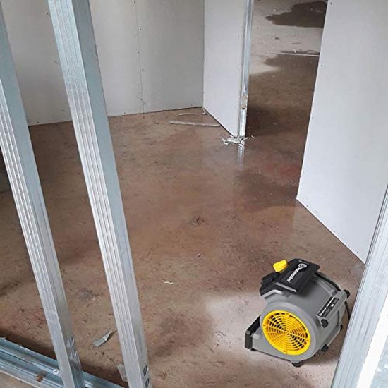 Air Mover-Ventilator, 124 Watt, mit 3 Geschwindigkeitsstufen – Teppichtrockner, Tischventilator, leise Kühlung und Belüftung