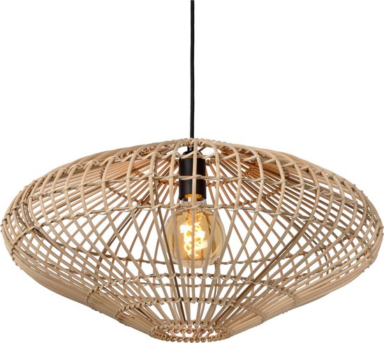 Lucide MAGALI - Hängeleuchte - Ø 56 cm - 1xE27 - Natur - Japandi