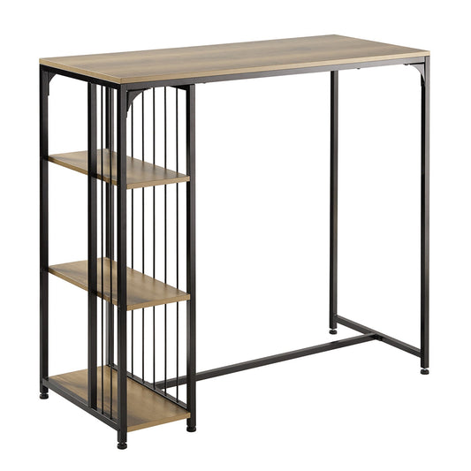 SoBuy Hoher Esstisch FWT84-PF - 3 Ablagen - 115 x 50 x 107 cm - Industrie