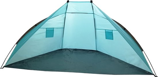 Summertime Beach Shelter – Strandpavillon, blau – inkl. Abspannleinen
