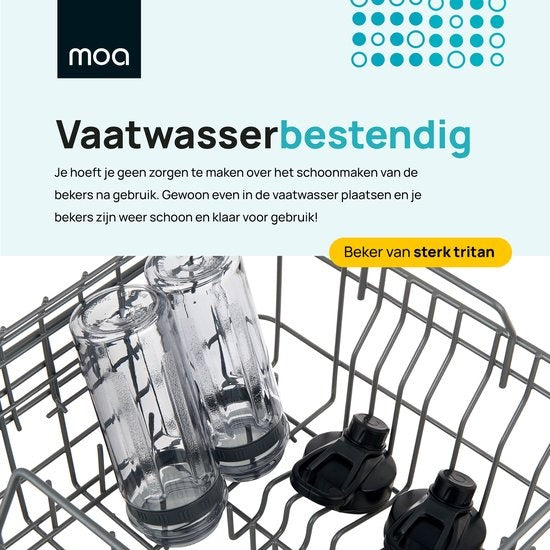 MOA Blender To Go MBC10 Extra Tassen - Tassen To Go - 2 Tritan-Tassen mit je 600ml - MBC10