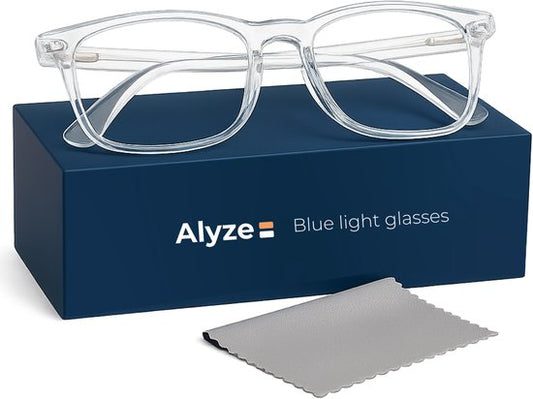 Alyze Blue Light Glasses - Computermonitor - Rezeptfrei mit Filter - Blaulichtbrille