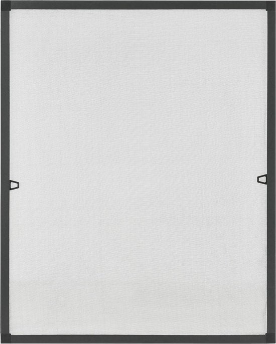 Juskys Fliegengitter / Fensterschutz / Jalousie - 80 x 100 cm - Schwarz - inkl. Befestigungsmaterial