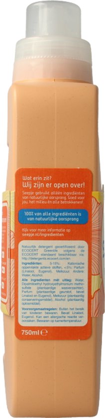 Seepje Weichspüler Sandelholz & Pfirsich – 30 Waschgänge – 750 ml