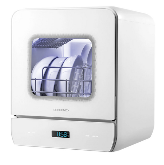 GORGENOX Tischgeschirrspüler für 3 Gedecke – 4-in-1 mit UV-Sterilisation