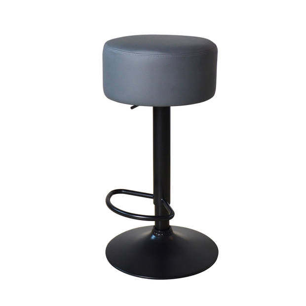 VDD Elegante Barhocker mit grauem Sitz und verstellbarer Höhe - 38x92 cm