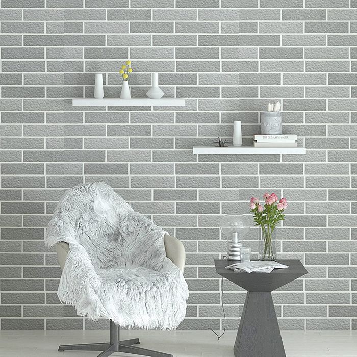 WOLTU RG9365ws-2 - Set mit 2 Wandregalen - Weißes MDF - Unsichtbares Aufhängesystem