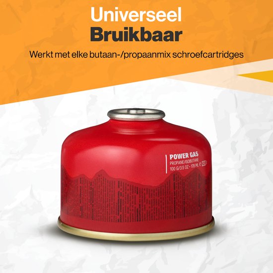 Ever Trex Ultra Light Gasbrenner - Campingkocher - Propan - 3000W - 47g - Mini - Klein - Auf Gas - 1 Gruben - Notfall - Notfallpaket - Campinggas - Gasfeuer