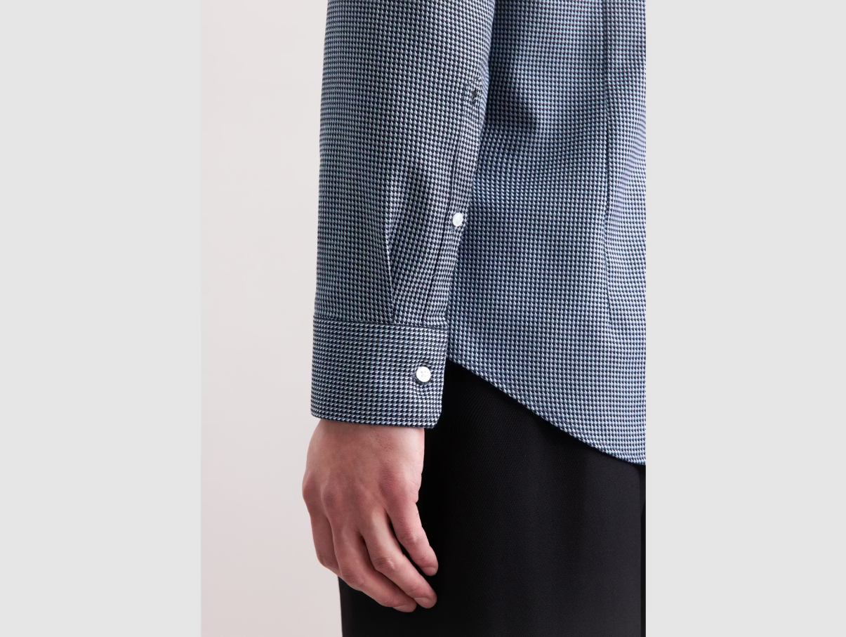 Seidensticker - Spreizbares Kent Business-Hemd - Slim Fit & eisenfrei - Navy - Größe 39