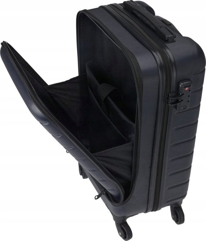 Proworld - Handgepäckkoffer - 37 Liter - 35 x 22 x 55,5 cm - Schwarz