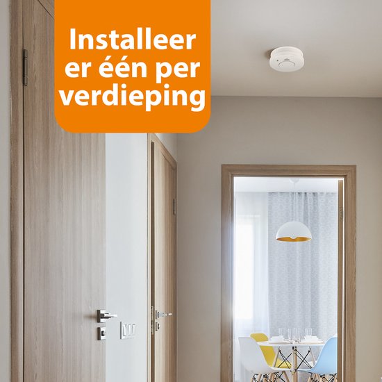 Smartwares FSM-11514 – Rauchmelder, 4 Stück, 85 dB – 5 Jahre Batterielebensdauer, 10 Jahre Sensorlebensdauer – TÜV-zertifiziert – Brandmelder