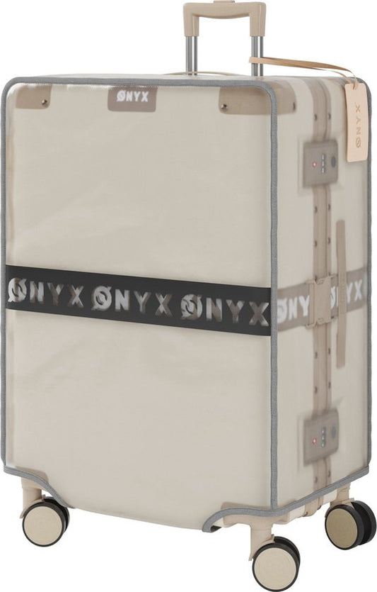 ONYX Kofferhülle 65 l – 28 × 46 × 67 cm – Kofferschutzhülle – Transparent