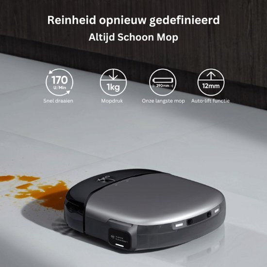 eufy S1 Pro Roboterstaubsauger mit All-in-One-Station und Wischfunktion – Selbstreinigend mit ALWAYS CLEAN MOP™ & Eco Clean Ozon™ – 8.000 Pa Saugkraft – Automatischer Wischlifter – Intelligente Hinderniserkennung