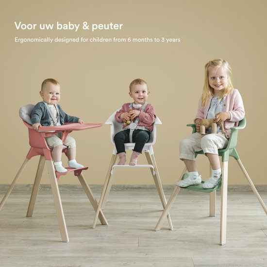 Stokke Clikk Kinderstuhl Schwarz / Warm Brown