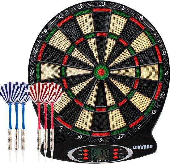 WINMAU - Ton Machine softip elektronisch dartbord met darts
