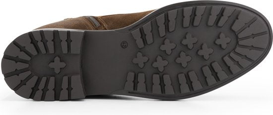Travelin' Hosio Herren-Schnürstiefel - Lammy-Wollfutter - Cognacbraunes Wildleder