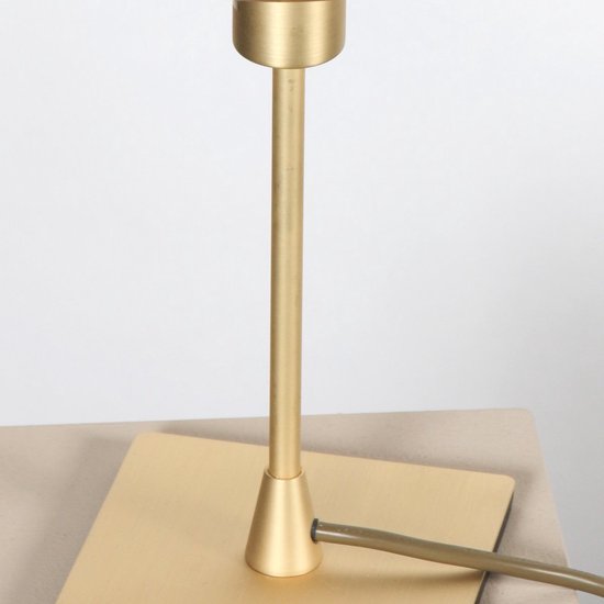 Tischlampe Ancilla 3102ME, klassisch, Messing, E14-Fassung, Touch-Ein-/Ausschaltung, mit Glas und Metall, für den Innenbereich – Steinhauer