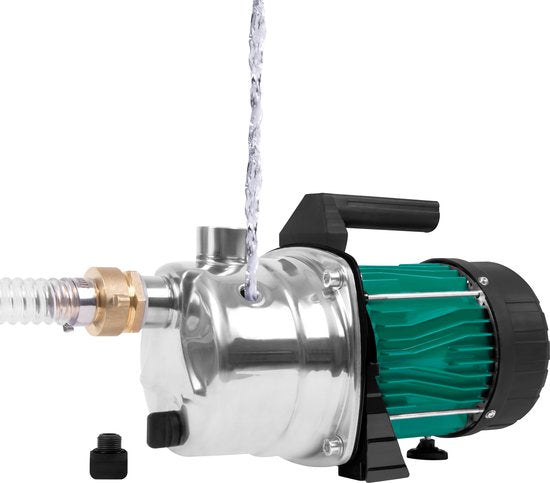 VONROC Bewässerungspumpe / Wasserpumpe 1000W - 3500l/h - Edelstahl-Pumpengehäuse - Für die Bewässerung von Garten/ Rasen