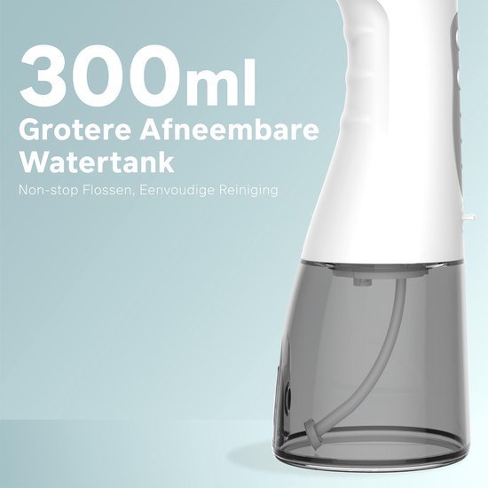 Bintoi® iSonic F500 - Wasserflosser - Professionelle Munddusche - Zahnseide für Zahnspangen - Flosser - 3 Stufen und 4 Aufsätze - IPX7 Wasserdicht - Inkl. Reisetasche Geschenk