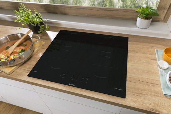 Gorenje GI6401BSCE Schwarz Einbau 59 cm Induktionskochfeld mit 4 Kochzonen