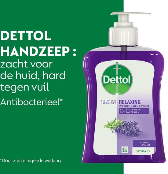 Dettol Waschgel - Beruhigend mit Lavendel- und Traubenextrakten - Handseife - 250 ml